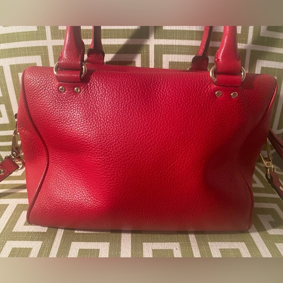 SOLD! KATE SPADE NY SHELBY GRANT PARK RED GERANIUM LEATHER CROSSBODY BAG - Picture 4 of 13